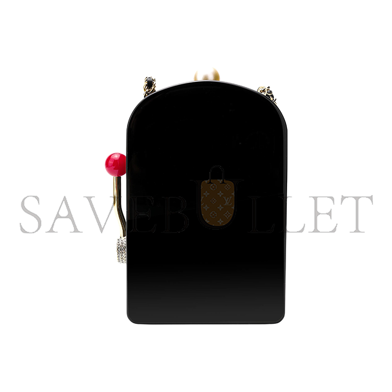 CHANEL MASTER CASINO MONACO SLOT MACHINE MINAUDIERE WITH GOLD HARDWARE AS3715 (16*9*4cm)